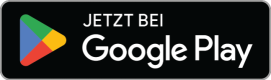 Button für den Download der App auf Google Play, mit dem Text "Jetzt bei Google Play".